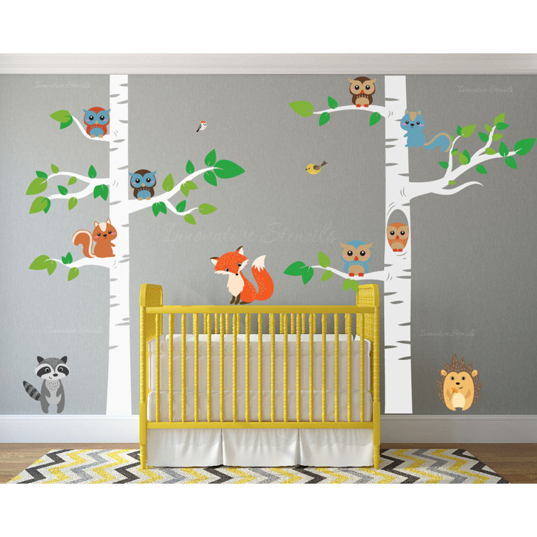 Isabelle & Max™ 12 Piece Birch Tree Nursery Wall Decal Set & Reviews Wayfair